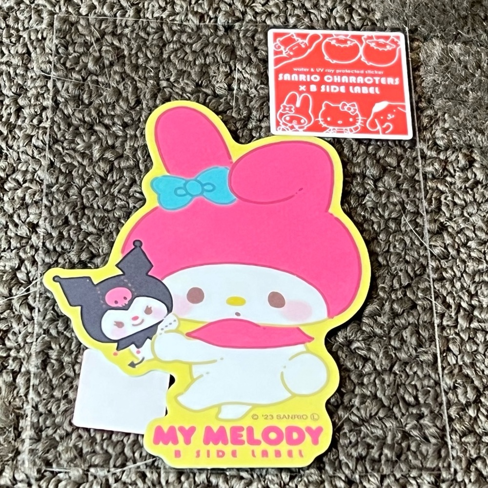 My Melody & Kuromi B-Side Label Sticker Water & UV Ray Protected Official Sanrio